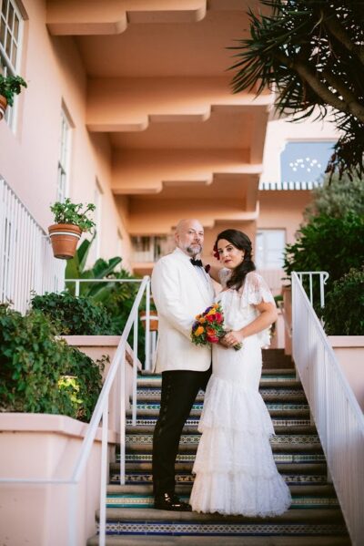 Colorful La Valencia Fall Wedding